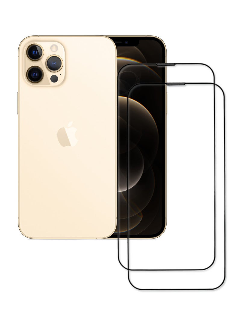 ACLIX 2 Pieces Antistatic ESD Dustproof Premium Quality High Definition Tempered Glass Screen Protector Designed For  iPhone 12 Pro - Image 1
