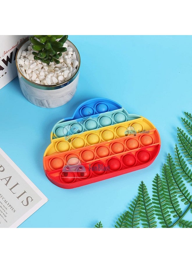فنبلاست مجموعة FunBlast Pop it (عبوة من لعبتين Popit)، ألعاب أطفال، ألعاب فيدجيت، لعبة Pop it، لعبة Push Pop Bubble Fidget الحسية، لعبة تخفيف التوتر Fidget الحسية، هدايا مبتكرة للبنات والأولاد والأطفال (22) - Image 3