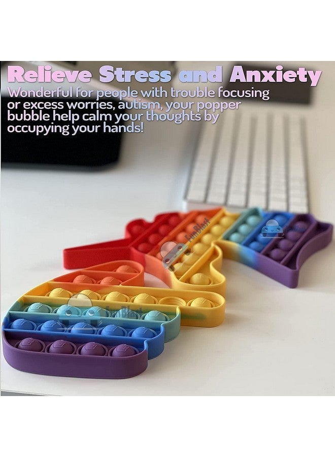 فنبلاست مجموعة FunBlast Pop it (عبوة من لعبتين Popit)، ألعاب أطفال، ألعاب فيدجيت، لعبة Pop it، لعبة Push Pop Bubble Fidget الحسية، لعبة تخفيف التوتر Fidget الحسية، هدايا مبتكرة للبنات والأولاد والأطفال (22) - Image 5