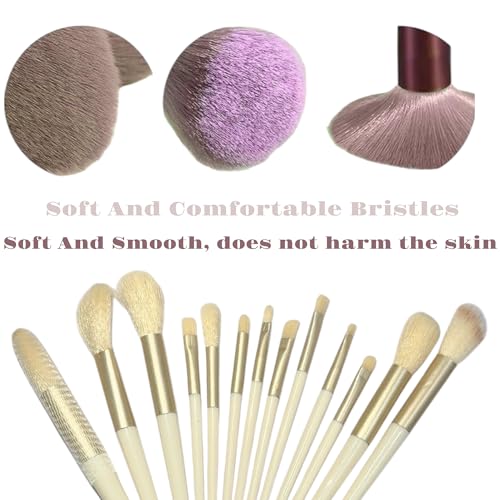 LA VENUST LAVENUST 24-Piece Professional Makeup Brush Set – Premium Foundation, Eyeshadow & Blending Brushes for Flawless Makeup Application (Off-White) - Image 2
