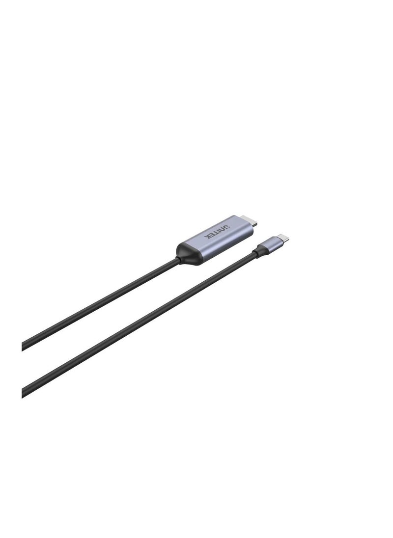 UNITEK - USB-C to HDMI2.0 4K Cable, Type-C to HDMI 4K@60Hz Cable, Smartphone And USB-C Devices To HDMI TV, USB- C enabled Mac, iPad, XPS, Surface,Dell XPS 13, Galaxy S22, Gaming or video streaming, Stream with HDCP2.3. 1.8M - Image 1