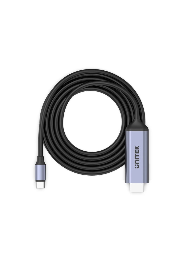 UNITEK - USB-C to HDMI2.0 4K Cable, Type-C to HDMI 4K@60Hz Cable, Smartphone And USB-C Devices To HDMI TV, USB- C enabled Mac, iPad, XPS, Surface,Dell XPS 13, Galaxy S22, Gaming or video streaming, Stream with HDCP2.3. 1.8M - Image 1