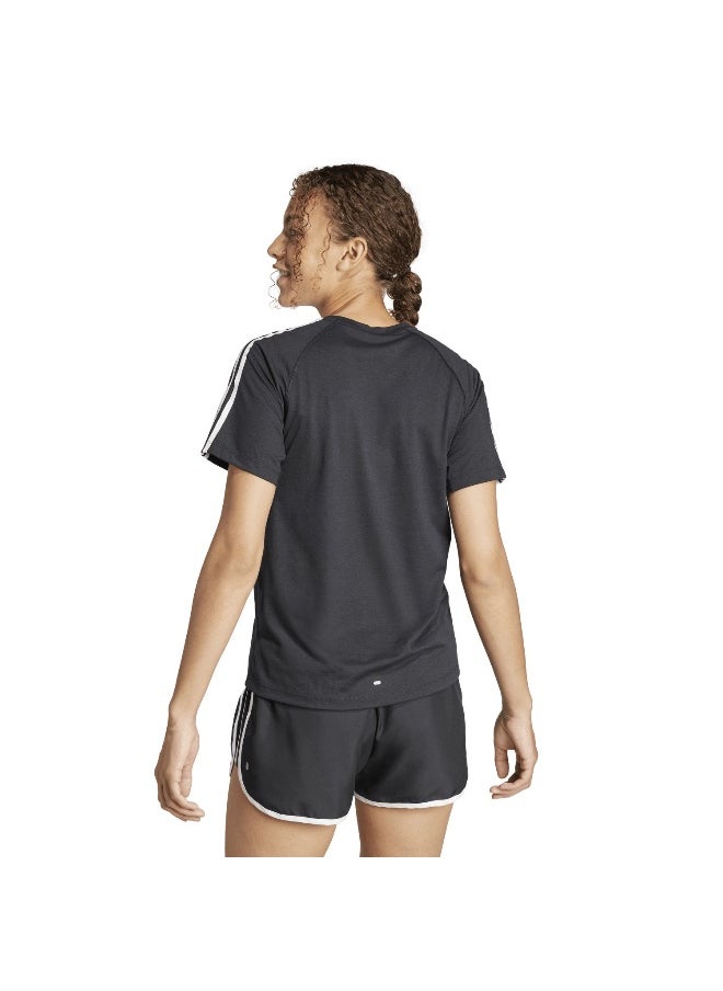 Adidas Adidas Otr E 3S Tee Black Running T-Shirts For Women 2Xs  - Image 5