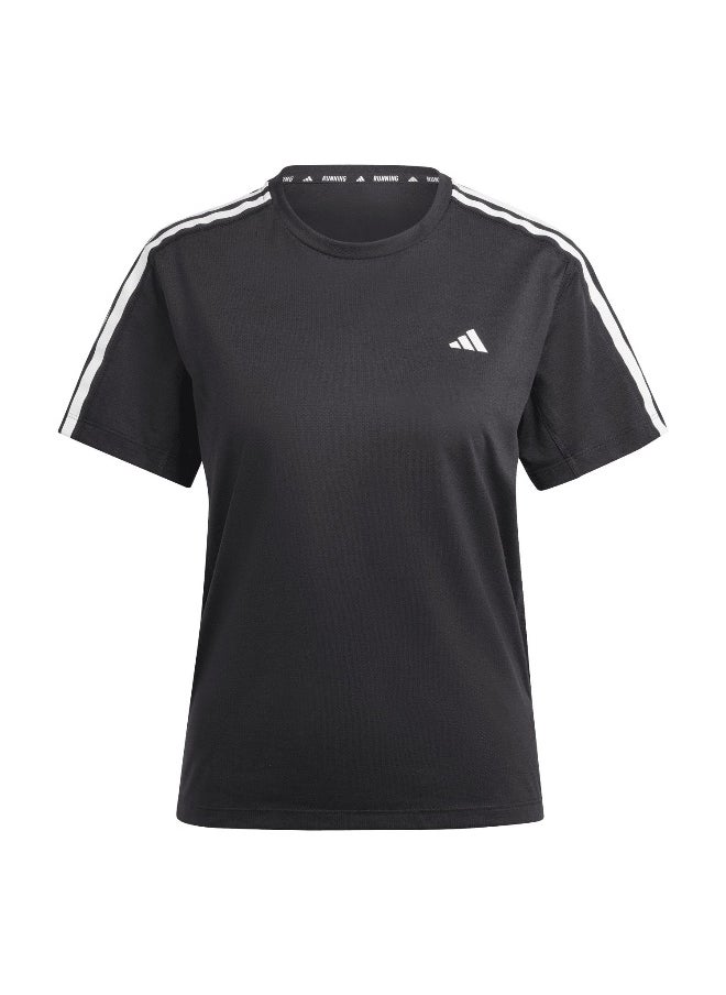 Adidas Adidas Otr E 3S Tee Black Running T-Shirts For Women 2Xs  - Image 2