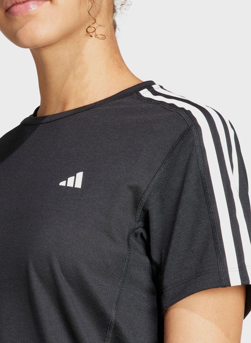 Adidas Otr E 3S Tee Black Running T-Shirts For Women 2Xs - Image 3