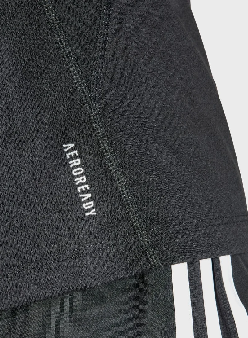 Adidas  Otr E 3S Tee Black Running T-Shirts For Women 2Xs for Women | Best Price UAE