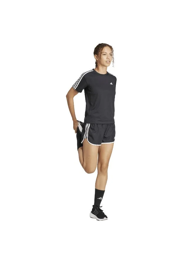 Adidas  Otr E 3S Tee Black Running T-Shirts For Women 2Xs for Women | Best Price UAE