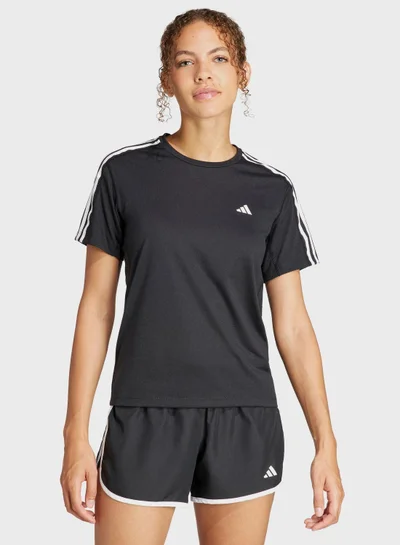Adidas Otr E 3S Tee Black Running T-Shirts For Women 2Xs