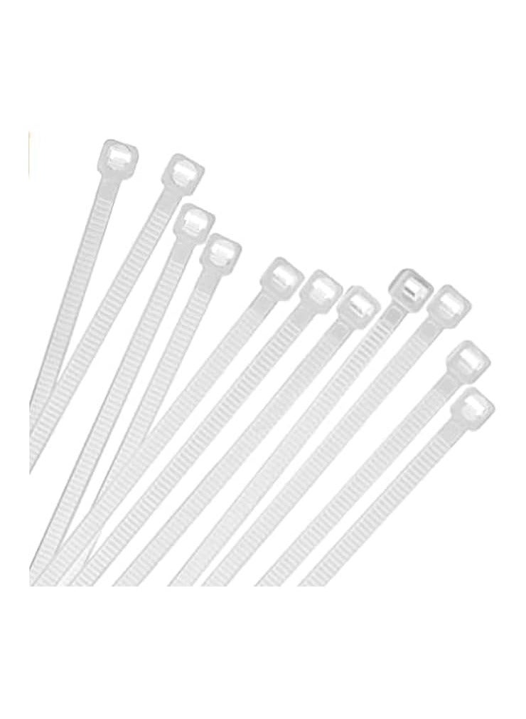 PROMASS Cable Zip Ties,UcaseArt Cable Zip Ties Heavy Duty 10 Inch, Premium Plastic Wire Ties with,Self-Locking White Nylon Tie Wraps for Indoor and Outdoor (White 100pcs) - Image 2