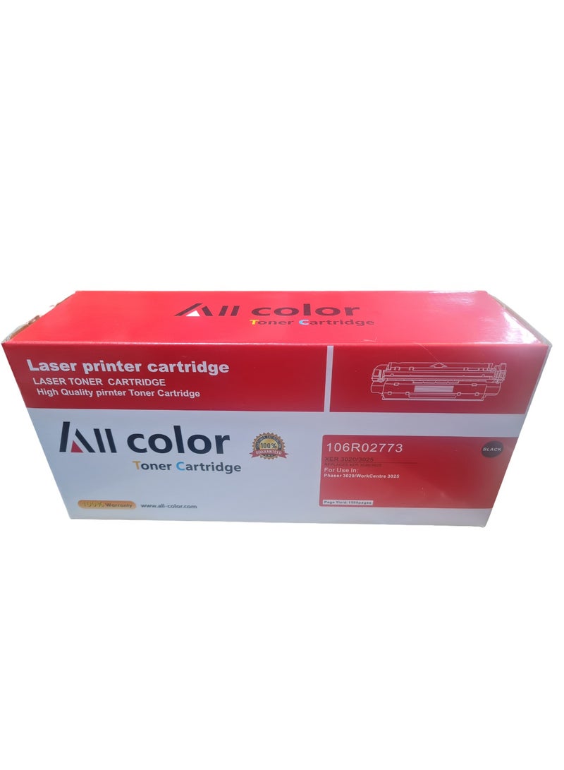 اول كلور خرطوشة حبر بديلة متوافقة مع Xerox 3020 / 3025 106R02773 مناسبة لـ Xerox Phaser 3020، Workcentre 3025 (106R02773) إنتاجية عالية للصفحات: 1500 صفحة