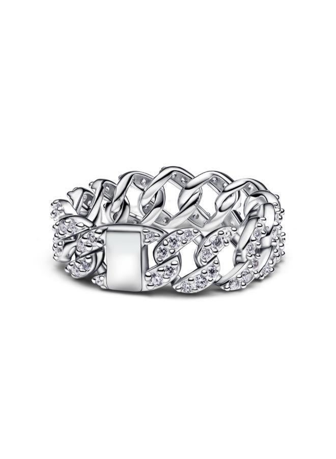 PANDORA Pavé Cuban Chain Ring - Image 2