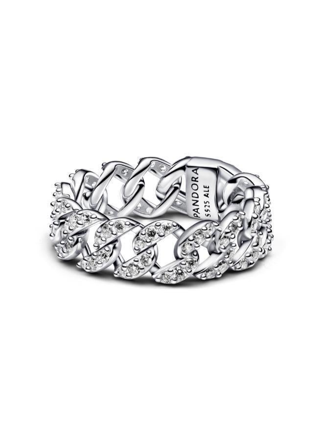 PANDORA Pavé Cuban Chain Ring - Image 1