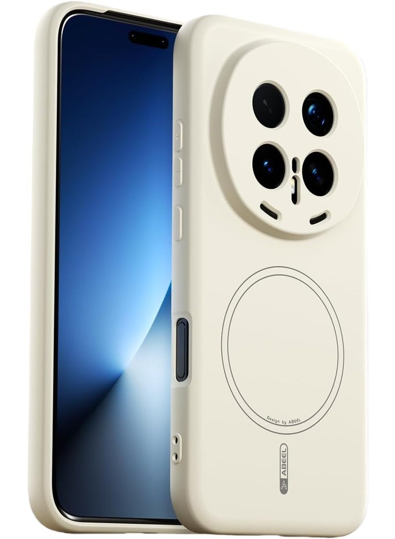 عام غطاء متوافق مع هونور ماجيك 8 برو 5G، [متوافق مع ماج سيف]، سيليكون سائل رفيع ناعم، حماية كاملة للكاميرا، غطاء بسيط بلون موحد. - Image 1