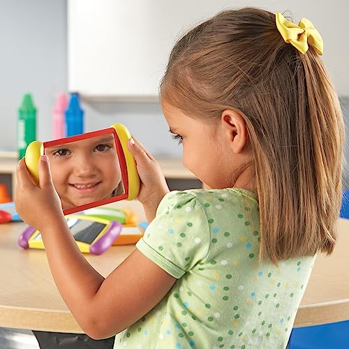 Learning Resources All About Me 2in1 Mirrors Set of 6 Feelings Mirror for Kids Social Emotional Toys Toddler Emotional Regulation Tools Classroom Mirrors for Kids Calm Down Corner Supplies - Image 5
