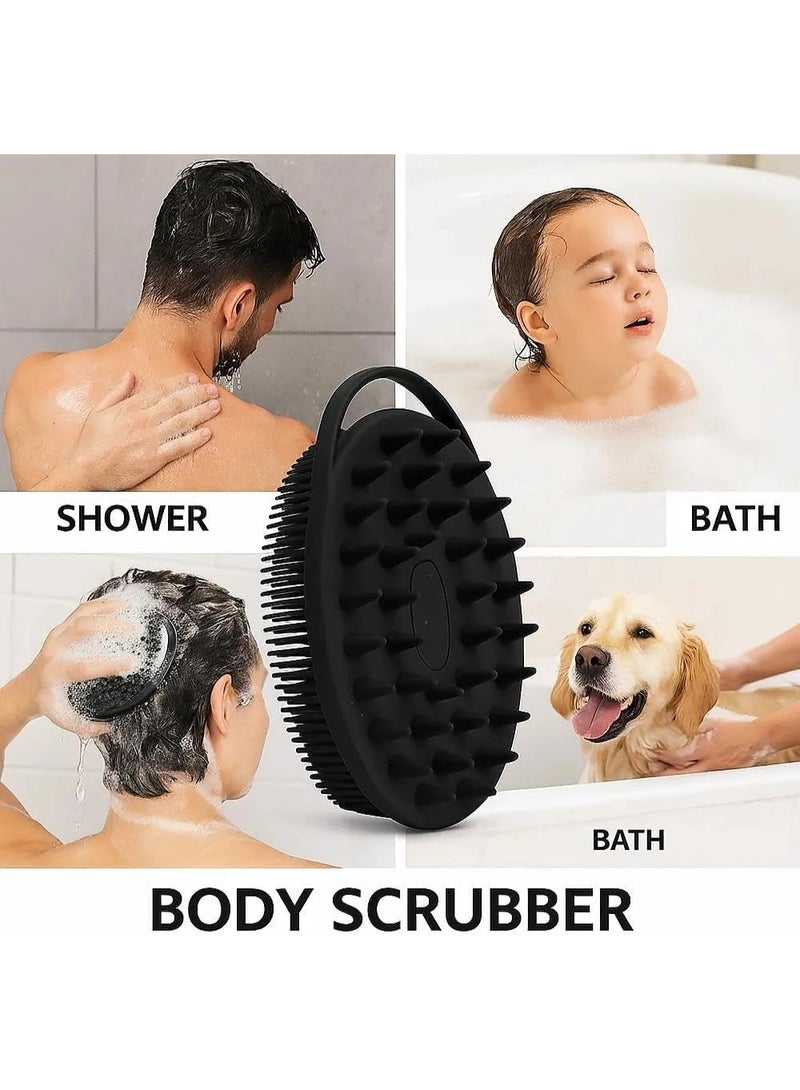 Y&D Soft Silicone Body Scrubber 1 PCS Silicone Body Shower, Silicone  2 in 1 Bath and Shampoo Brush, Body Scrubber Shower Cleaning Exfoliating Use for Sensitive Skin, Lather Well - Image 4