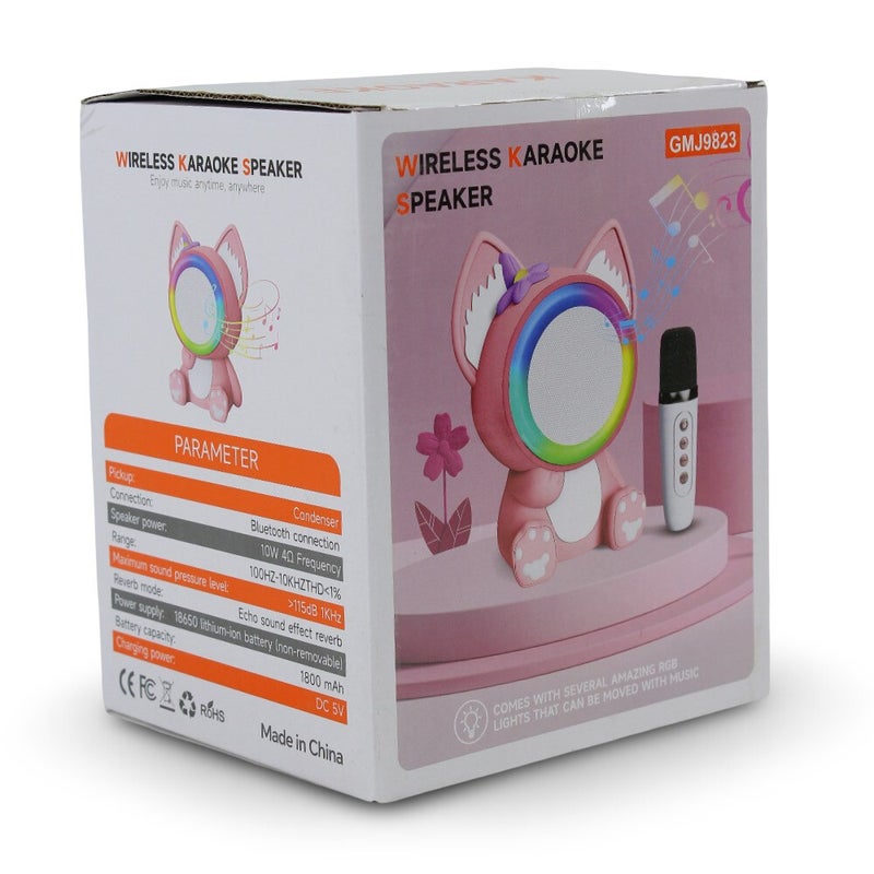 Wireless Karaoke Speaker مع Ambient Light و Microphone