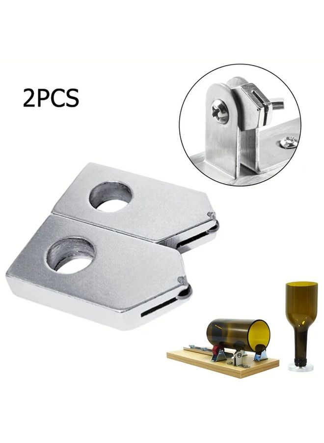 2pcs Silvery Stainless Steel Glass Bottle Cutting Head Replacement Tools for Metal Cutter - Image 2