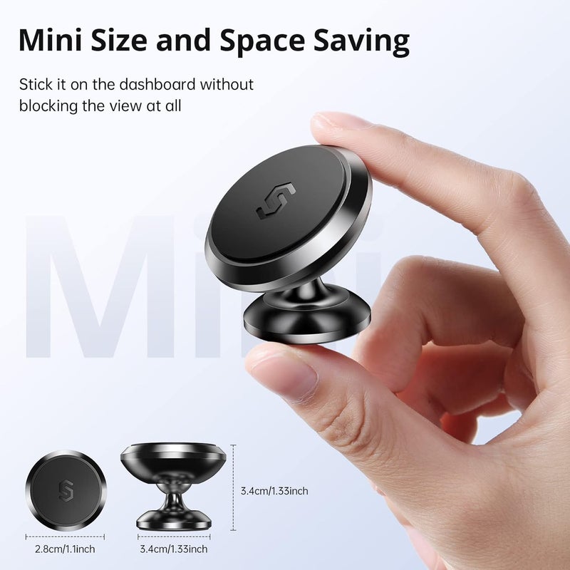 Syncwire Magnetic Car Phone Holder for Dashboard - 360° Adjustable Magnet Mount for Smartphones and Tablets - Image 3