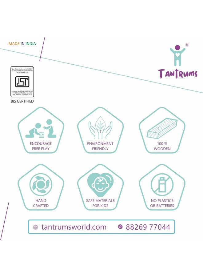 Tantrums Tantrums Wooden Hindi Varnmala Puzzle for Learning Hindi consonants to Build Hand Eye Concentration and Motor Skills Special Toy for Kids (Multicolor Pieces)  - Image 4