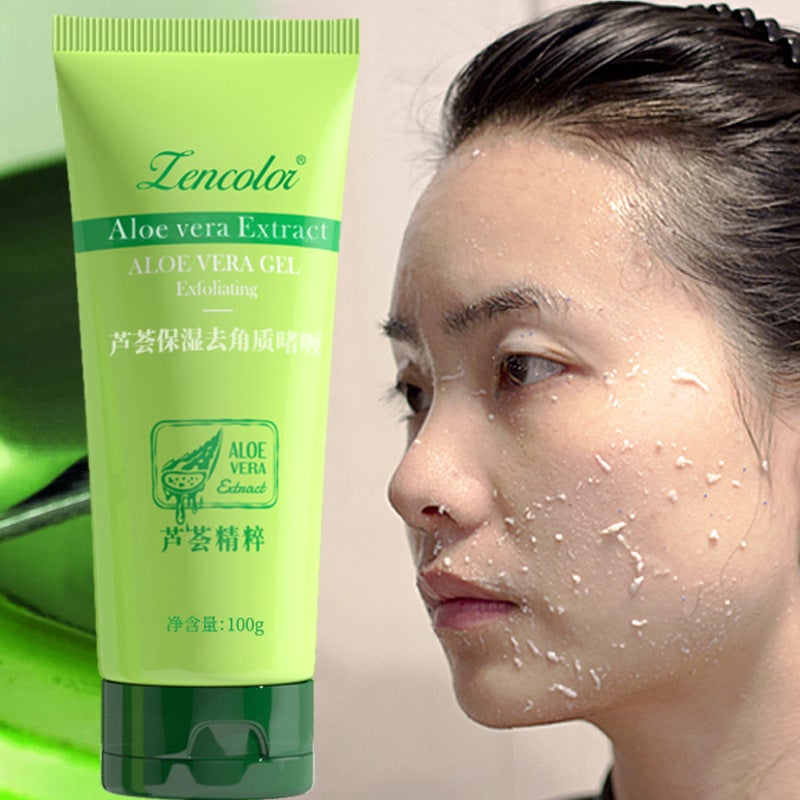 Aloe Exfoliating Gel Deep Cleansing Facial Gentle Exfoliating Facial Body Scrub Mud - Image 2