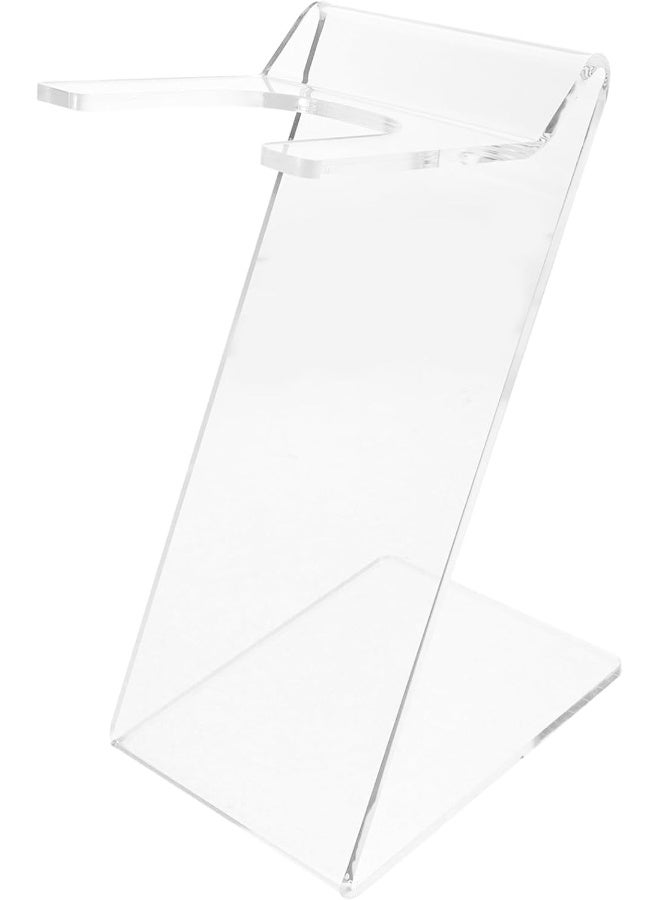 SAFENHAND Acrylic Hair Dryer Stand, Clear Display Holder, Bathroom Styling Tool Organiser, Z-Shaped Design - Image 1