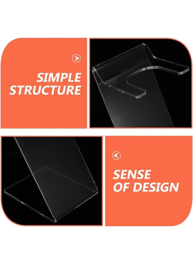 SAFENHAND Acrylic Hair Dryer Stand, Clear Display Holder, Bathroom Styling Tool Organiser, Z-Shaped Design - Image 3