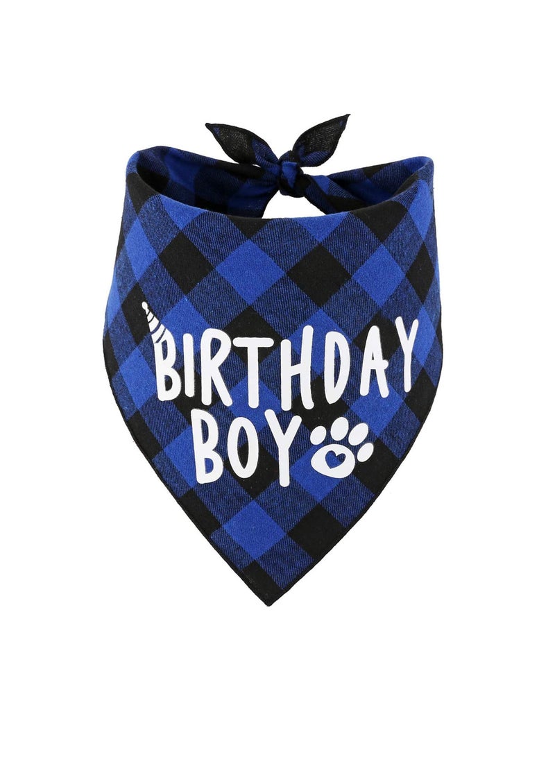 SYOSI Dog Birthday Party Supplies, Pet Birthday Birthday Bandana Set Dog Birthday Bandana Triangle Scarf Party Supplies Decorations - Image 1