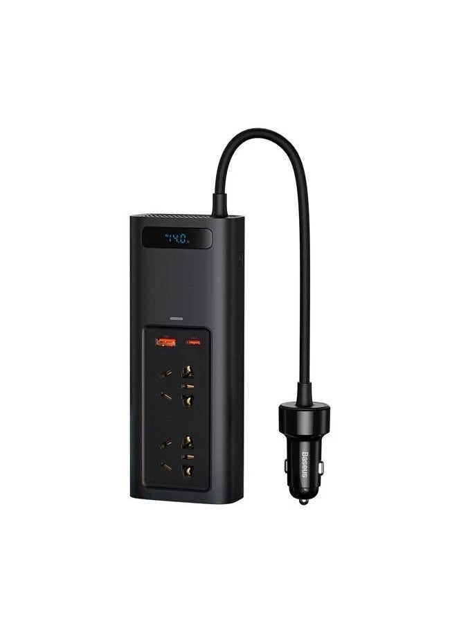 Baseus Baseus Power Inverter  150W (220V UK) Cluster Black  - Image 1