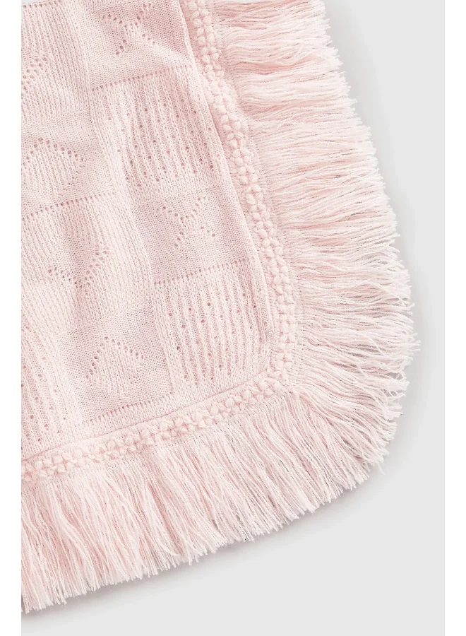 mothercare Pink Fringed Shawl