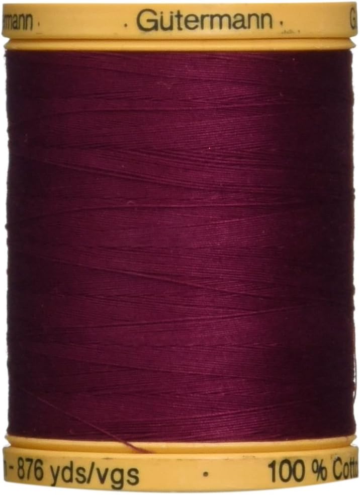 Gutermann Natural Cotton Thread Solids 876yd, Burgundy