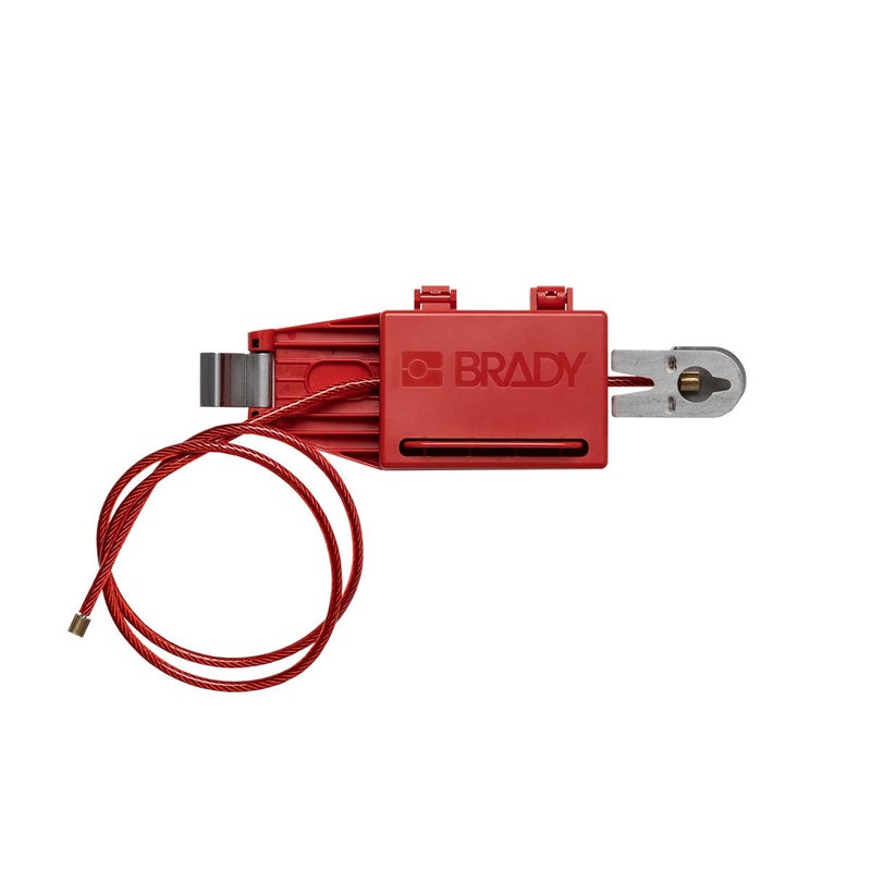 Panel Lockout for 12 to 36 in Panel Steel, Red