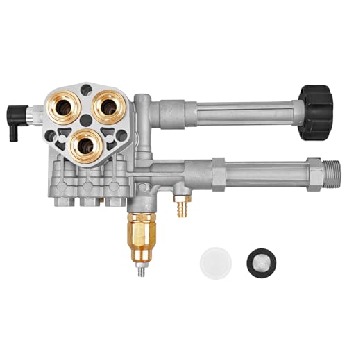Gledewen AR43361 43361 Complete Pump Head with Unloader Installed Thermal Relief Valve for Annovi Reverberi Pressure Washer Pump Head Replacement Kit SRMW23G28 SRMW24G28 - Image 1