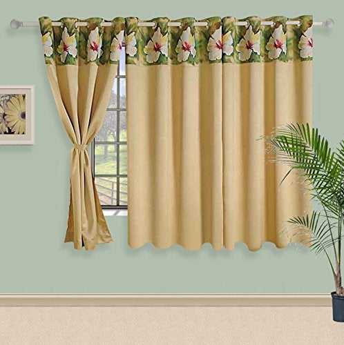 Swayam Blackout Window Curtain Set 1 for Bedroom Guest Room Thermal Insulator Comes with Readymade Eyelets Triple Layer Weave 5Ft Noise Dampener Machine Washable - Image 3