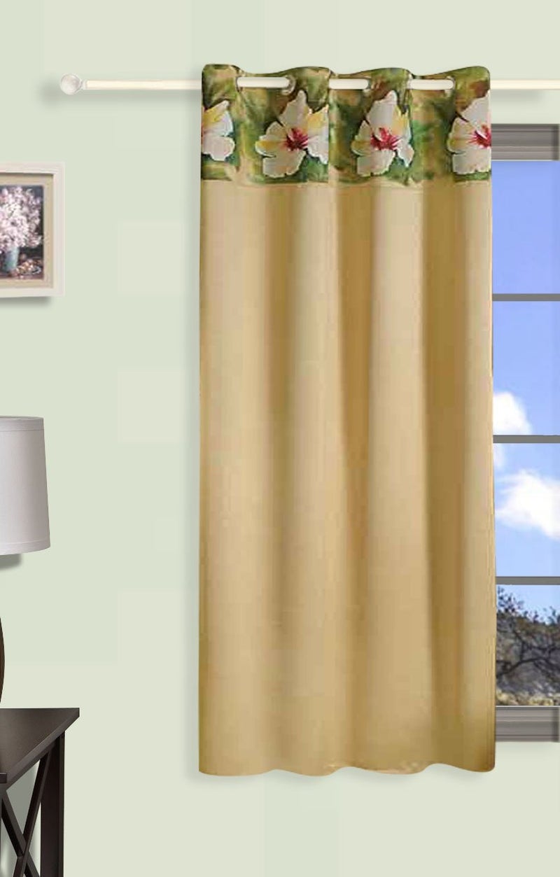 Swayam Blackout Window Curtain Set 1 for Bedroom Guest Room Thermal Insulator Comes with Readymade Eyelets Triple Layer Weave 5Ft Noise Dampener Machine Washable - Image 2