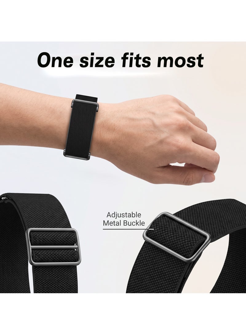 S-Color Elastic Nylon Bands Compatible with Fitbit Air Strap Soft Adjustable Stretchy Strap Breathable Sport Loop Replacement Wristband for Fitbit Air Men Women((Sensor device not included) - Image 4