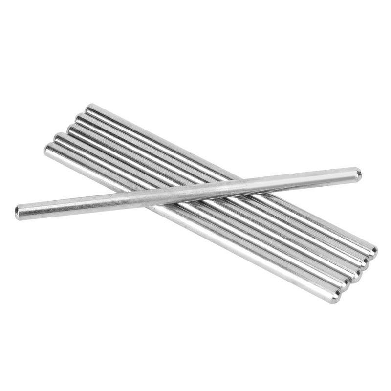 6pcs 100mm Stainless Steel D Hole Shaft Toy Car Gear Axle DIY Industrial Robot Parts - Image 1