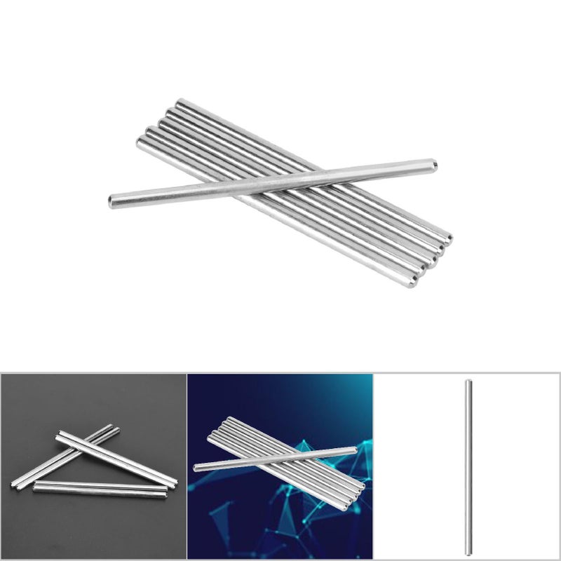 6pcs 100mm Stainless Steel D Hole Shaft Toy Car Gear Axle DIY Industrial Robot Parts - Image 2