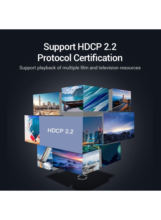 VENTION 3 in 1 out HDMI 2.0 Switcher Grey Aluminium Alloy Type Model # AFOH0 - Image 5