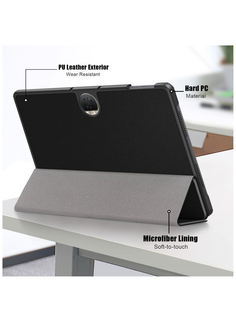 general Compatible with Honor Pad 9 12.1inch 2024 Tri-Folding Stand Magnetic Smart Folio Cover for Honor Pad 9 Leather Case - Image 4