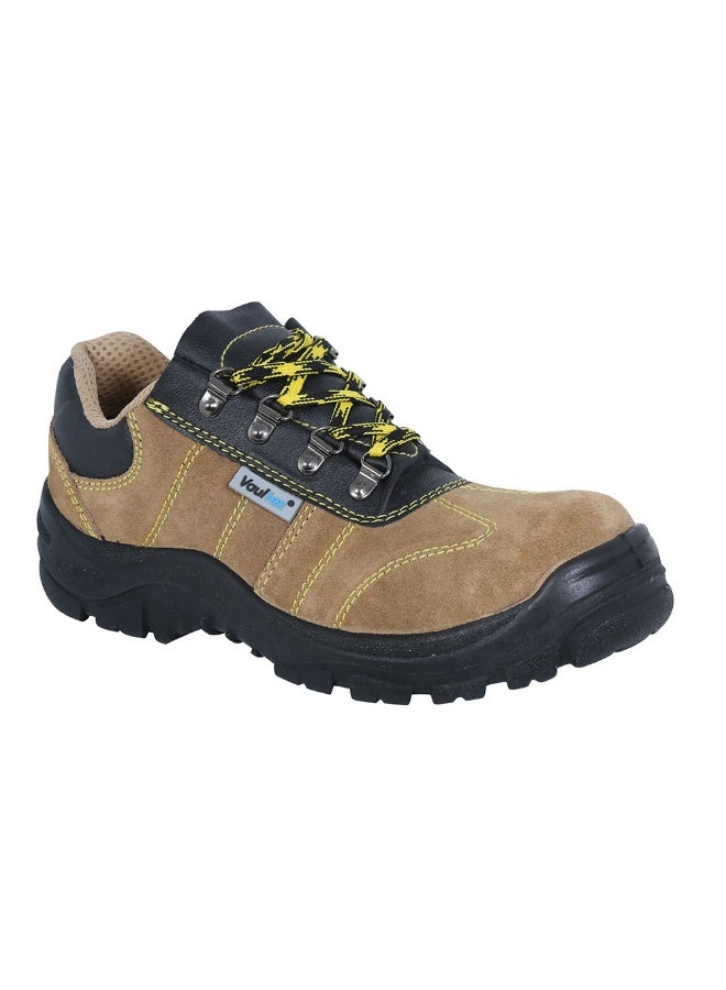 Vaultex NBI Suede Leather Steel Toe Safety Shoes, Light Brown, 40 - Image 1