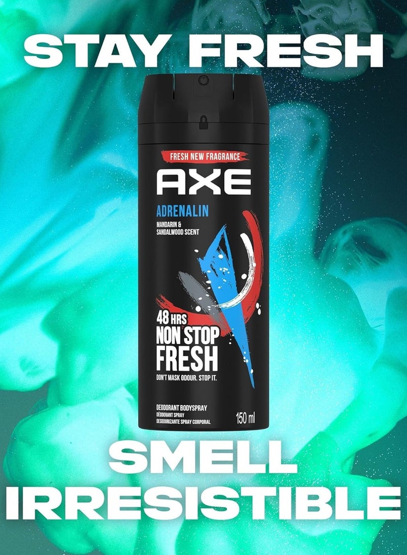Axe Adrenalin Deodorant Body spray 3 x 150ml - Image 5
