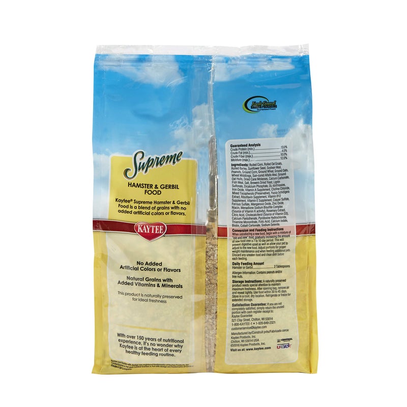 Kaytee Supreme Hamster & Gerbil Food, 2 Lb - Image 4