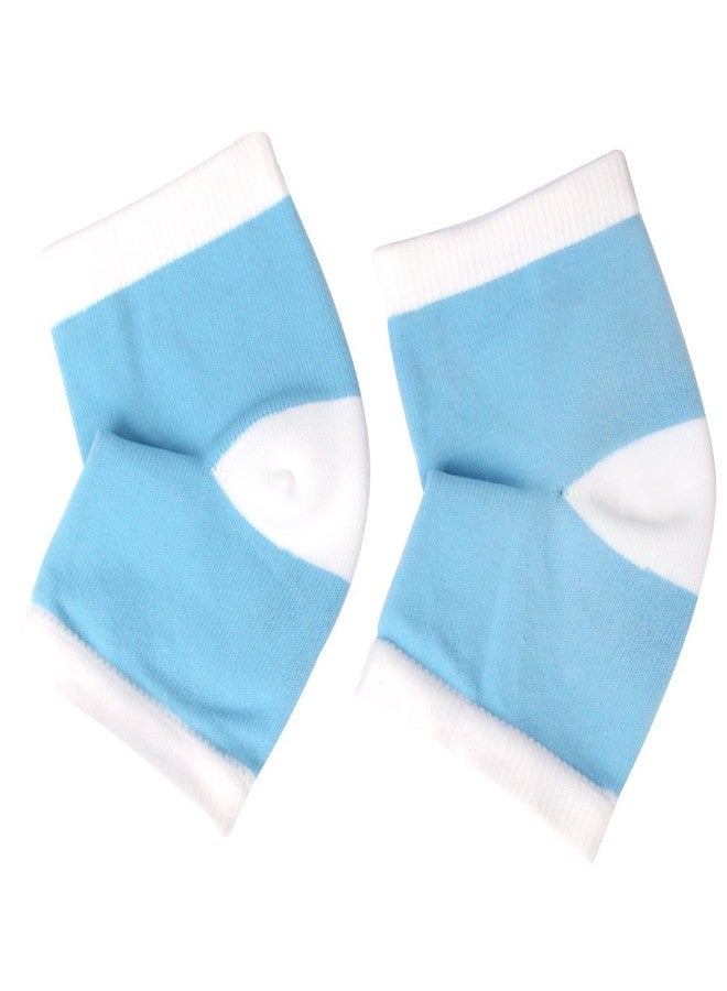 FOOTINSOLE.COM Gel Heel Socks for Men and Women (Blue - 1 Pair) - Image 1