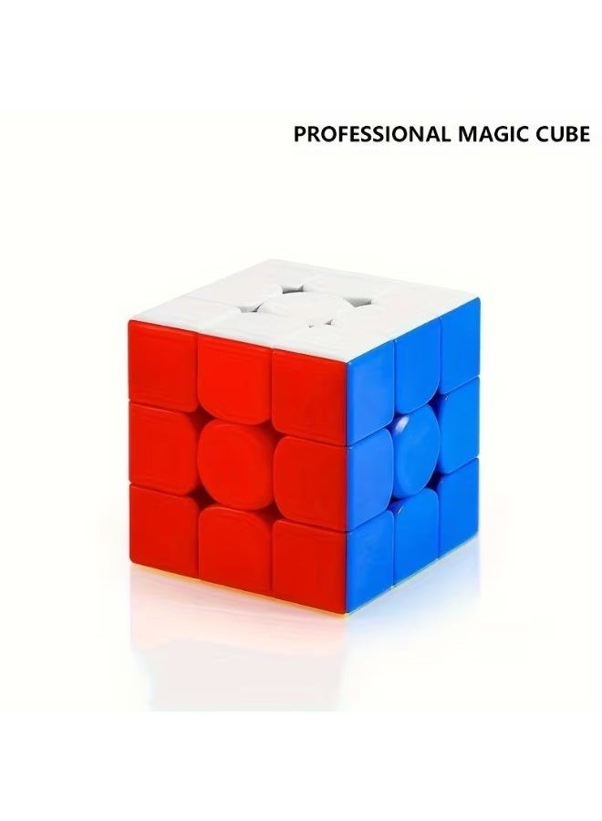 Goolsky 1 3x3 's Cube - beginner-friendly smooth-edge puzzle, 6 bright colors (lemon yellow, orange, white, green, melon red), promoting brain development, learning and speed 's Cube competition, Puzzle Game, Vibrant Colors, Playful Design, Precision Engineered, Durable Plastic, Twist Puzzle, Logic Game, Game, Puzzle - Image 1