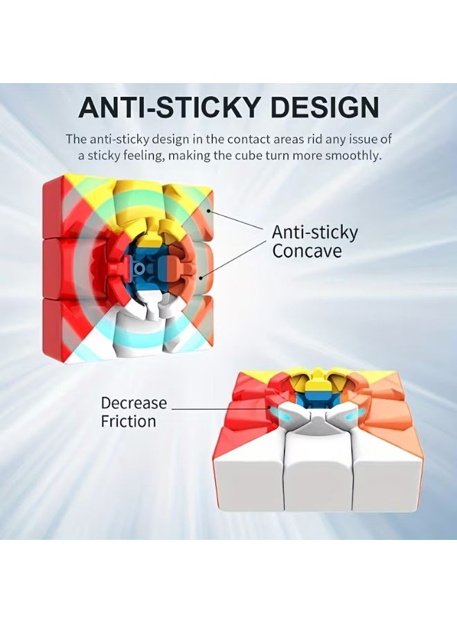 Goolsky 1 3x3 's Cube - beginner-friendly smooth-edge puzzle, 6 bright colors (lemon yellow, orange, white, green, melon red), promoting brain development, learning and speed 's Cube competition, Puzzle Game, Vibrant Colors, Playful Design, Precision Engineered, Durable Plastic, Twist Puzzle, Logic Game, Game, Puzzle - Image 2