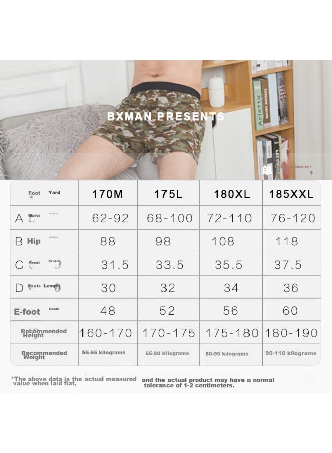 Bxman Loose Men's Boxer Briefs, Cotton Knit Aro Pants, Elastic Boxer Shorts, 2-pack, Ek0910, 180xl - Image 5