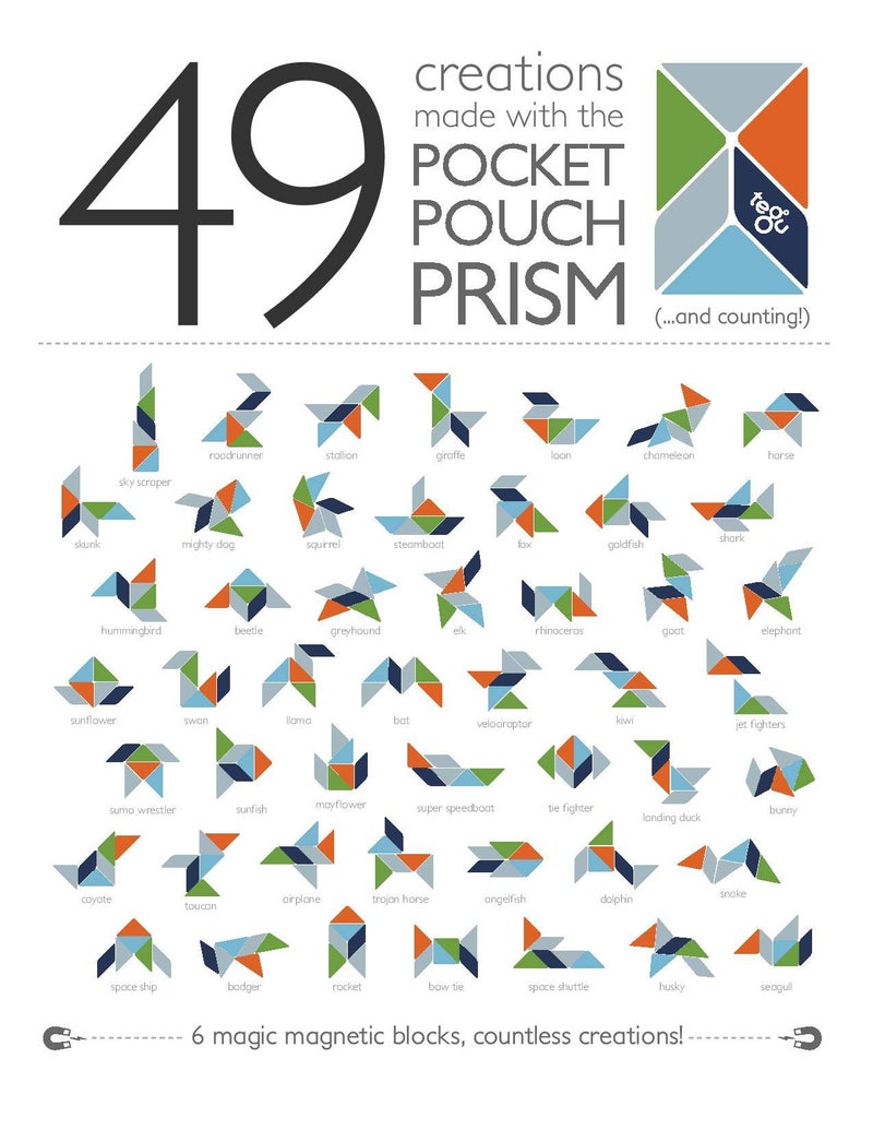 Tegu مجموعة كتل خشبية مغناطيسية للسفر من تيغو مكونة من 6 قطع، طائرة نفاثة - Image 4