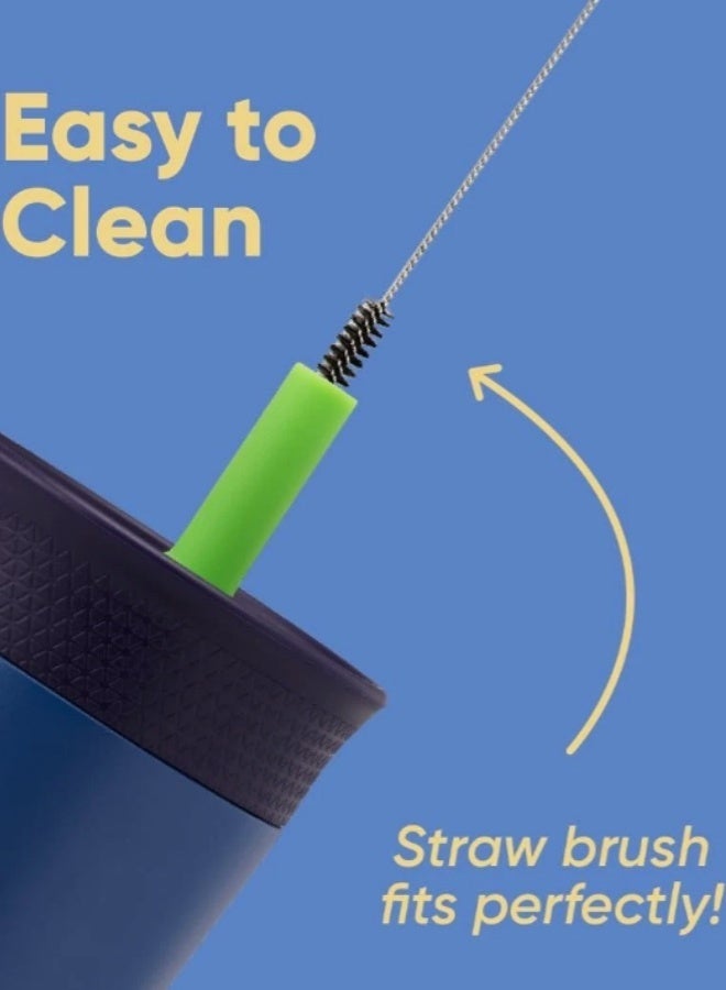 Owala Kids Insulation Stainless Steel Tumbler with Spill Resistant Flexible Stra - view 2