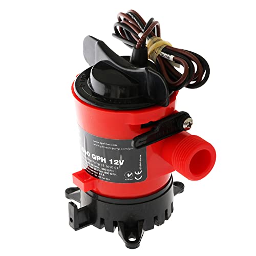 Johnson Pump مضخة بيلج كارتريدج من جونسون 32903 مع ديرا-بورت - 1000 جالون في الساعة، أسود - Image 1