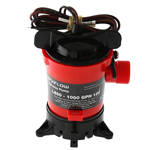 Johnson Pump مضخة بيلج كارتريدج من جونسون 32903 مع ديرا-بورت - 1000 جالون في الساعة، أسود - Image 2